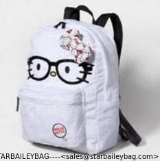 China canvasKitty backpack-brand bag-cute design school bag-canvas beautifull promotional baggae supplier