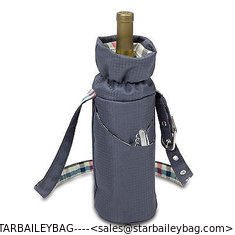 China Custom Wine Duffel cooler bag-Collection Insulated Single Bottle picnic bag-promotion Wine Cooler bag Supplier supplier