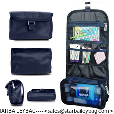 China Travel Toiletry Washing Bag Makeup Case-polyester kit bag-easy traveling bag-foldable travel handbag with hooks supplier