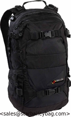 China 20D High-density Nylon Riders Pack True Black Backpack 25L Pack supplier