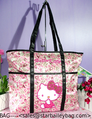China NEW HELLOKITTY SHOPPING TOTE BAG PURSE WITH MAKE UP BAG supplier