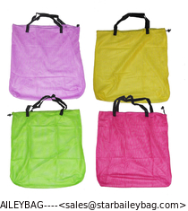 China 4 Mesh Nylon Tote Shopping Grocery Beach Pool Carry Bag supplier