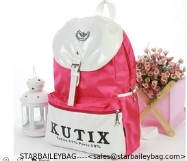 China Canvas Bags for high school girl-Webbing loop on top for convenient to take the bag supplier