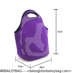 China Custom Fitness lunch cooler bag 600D polyester Stylish totes handbag Easy Clear insulated lunch tote bag supplier supplier