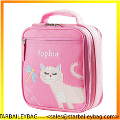 China Cute pink animal print lunch bag cooler bag for kids supplier