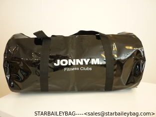 China Black color polyester vinyl fabric travel bag---shining vinyl fabric mamimated supplier