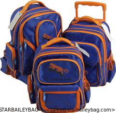 China series student trolley backpack sets---Mircorfabric---backpack&amp;trolley school bag supplier