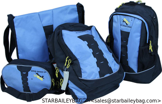 China series of blue color sling back, backpack, traveling bag supplier
