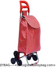 China STB Trolley Dolly Stair Climber bag, Shopping Grocery Foldable Cart Condo Apartment Elderly Triple wheels supplier