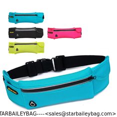 China Wholesales waterproof Waist Bag Running belts waterproof GMY Spandex fanny Bags Customized Neoprene Cycling Waist Packs supplier