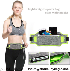 China Slim Waist Bum Bag Lightweight Sports Waist Packs Waterproof for Fitness Gym Waist Bag Wholesales Fanny Belts Bag supplier