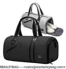 China Ready To Ship Travel Bag With Shoe Compartment High Quality Sports Bag Durable Polyester Gym Duffle Bag supplier