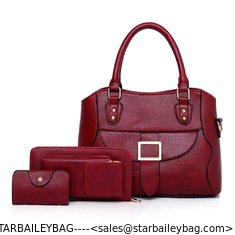 China Classical Hand Bags Sets Handbag Clutch Card Holder Travel 3pcs In 1 Set Women Hand Bags supplier