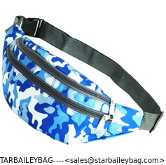 China Customized Color Waist Packs Wholesales Fanny Pack Camouflage Outdoor Bag Oxford Boa Design 600D Polyester Waist Bag supplier