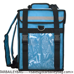 China Custom 30L Food Delivery Backpack 1680D polyester Cooler Packs Glass Fiber Frame Lunch Bag supplier