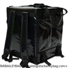 China Custom 41L Delivery Cooler Backpack Waterproof PVC Tarpauline Cooler Bags Glass Fiber Frame Lunch Bag supplier