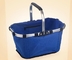 Metal Handle shopping basket bag with 210D polyetser lining rubber feet stand supplier