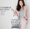 Ready To Ship Fashion Handbag Geometric Leather Ladies Shopper Bag Women Glossy Tote Shoulder Bag Customized Purse supplier