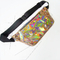 Hologram Leather Slim Bum Bag Wholesale Fanny Pack Dumpling Shape Waist Pack Belt Bag Supplier supplier