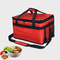 Custom 1680D Food Delivery Bag Keep Cold and Hot Lunch Bag Detachable Glass Fiber Frame Shipping Cooler Bag supplier