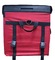 Custom LED Display Screen Cooler Bag 1680D polyester EVA Foam Rigid 47L Food Shoulder Bag Delivery Handbag supplier